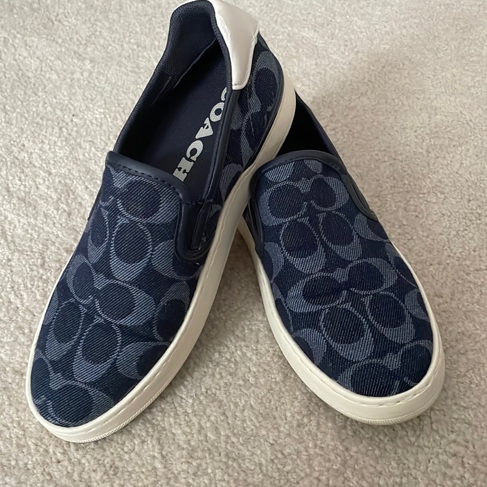 Great Coach slip on sneakers only worn a few times. Very comfortable.